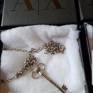 A/X Silver Necklace and charm bracelet